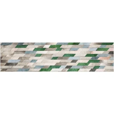 Art Hide Astila Runner - Green/blue