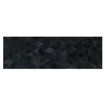 Pre-owned Art Hide Charcoal Customizable Trilogia Cowhide Runner Medium In Black
