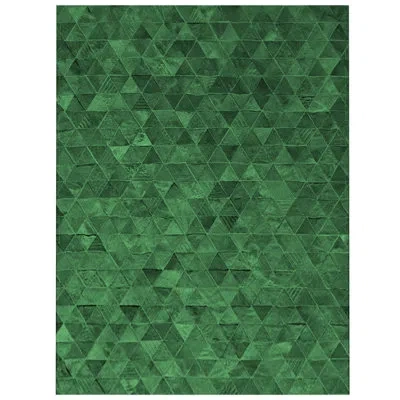 Art Hide Cowhide Area Rug In Green