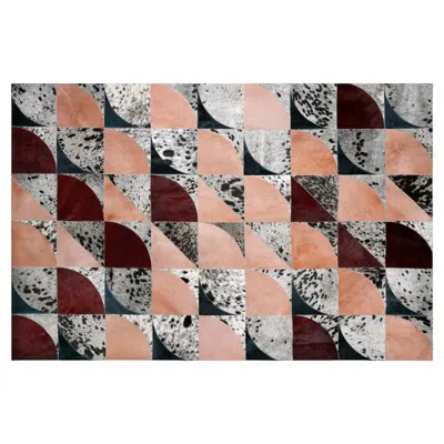 Pre-owned Art Hide Electric Dance Of Colour Circo Speckle Customizable Rug Rectangle In Xlarge In Brown