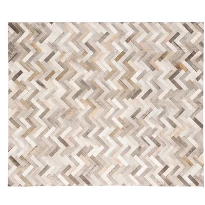 Art Hide Espina Rectangle 6'6" X 9'8" Cowhide Geometric Area Rug In Gray