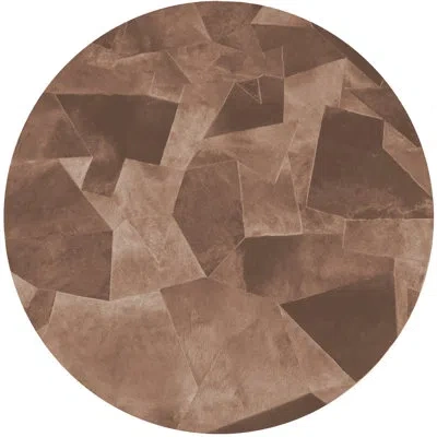 Art Hide Fragments Rug - Pink Clay – Diameter
