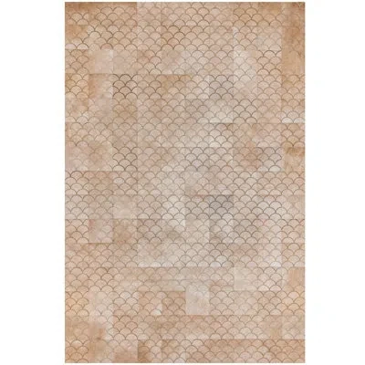 Art Hide Luneta Rug In Cream