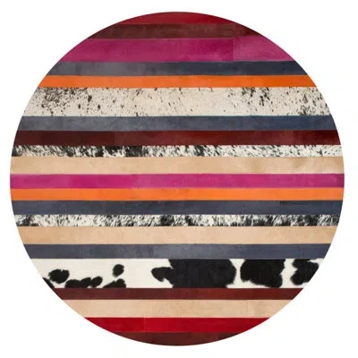 Art Hide Nueva Raya Rug In Pink