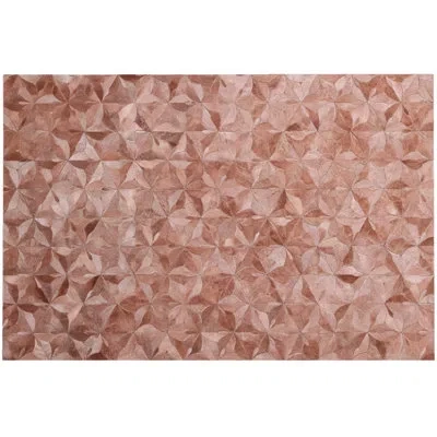Art Hide One-of-a-kind Rectangle  Cowhide Area Rug In Pink
