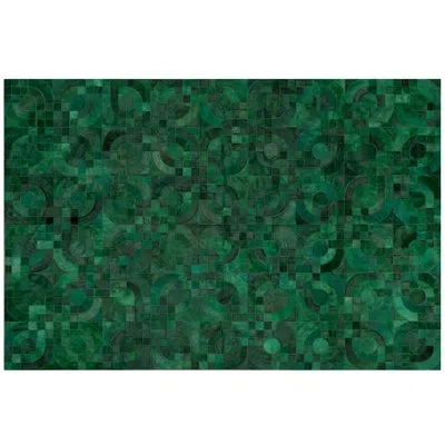 Art Hide Optico Cowhide Green Area Rug