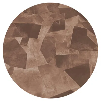Pre-owned Art Hide Sasha Bikoff X  Customizable Pink Clay Fragments Round Rug Small