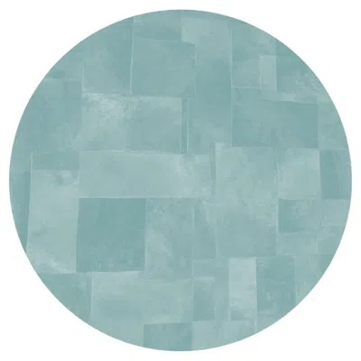 Pre-owned Art Hide Sasha Bikoff X  Customizable Starlight Blue Pastiche Round Rug Medium