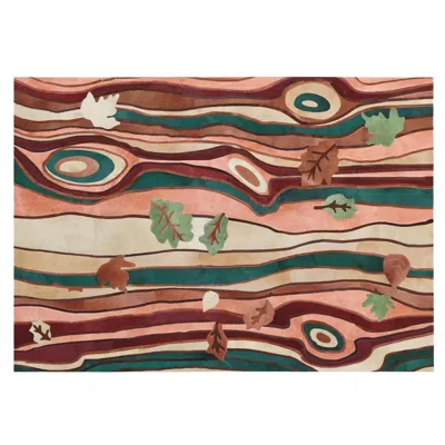 Pre-owned Art Hide Sasha Bikoff X  Faux Bois Customizable Cowhide Dans Le Bois Area Rug In Brown