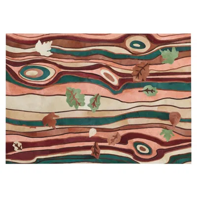 Pre-owned Art Hide Sasha Bikoff X  Faux Bois Customizable Cowhide Dans Le Bois Area Rug S In Brown