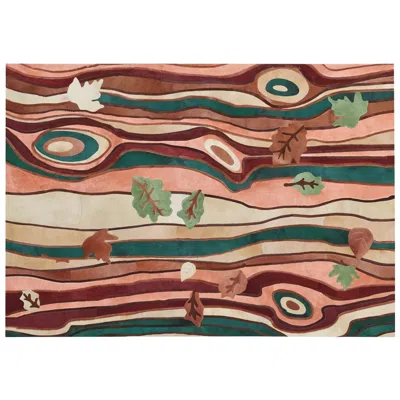 Pre-owned Art Hide Sasha Bikoff X  Faux Bois Customizable Cowhide Dans Le Bois Area Rug Xxl In Brown