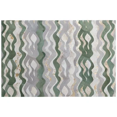 Art Hide Susurro Rug - Jade In Gray;green