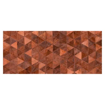 Pre-owned Art Hide Terracotta Customizable Trilogia Cowhide Runner X-large In Brown