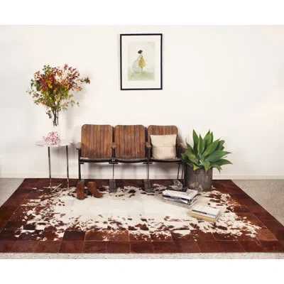Art Hide Tranquilo Area Rug In White;terracotta
