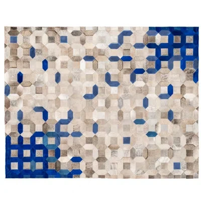 Art Hide Trellis Area Rug - Blue In Blue;gray