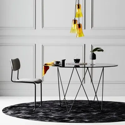 Art Hide Trilogia Rug In Charcoal