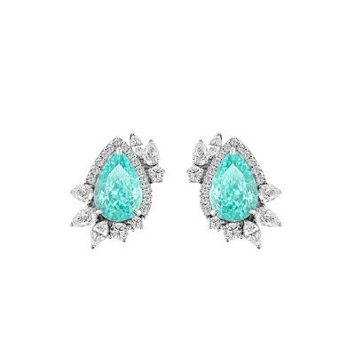 Artē Madrid Women's Blue Casa Real Marina Statement Earrings