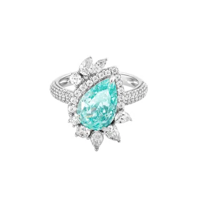 Artē Madrid Women's Blue Casa Real Marina Statement Ring