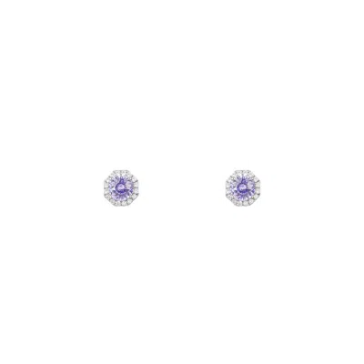 Artē Madrid Women's Exquisito Stud Earrings - Lavender Purple
