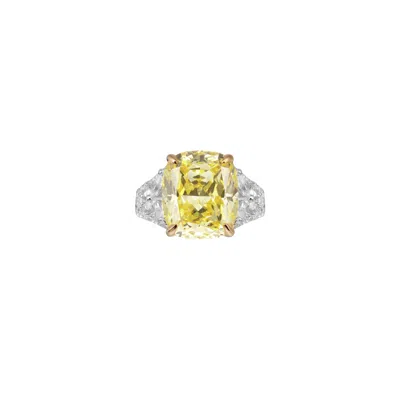 Artē Madrid Women's Gemma Cathedral Ring - Canary Yellow