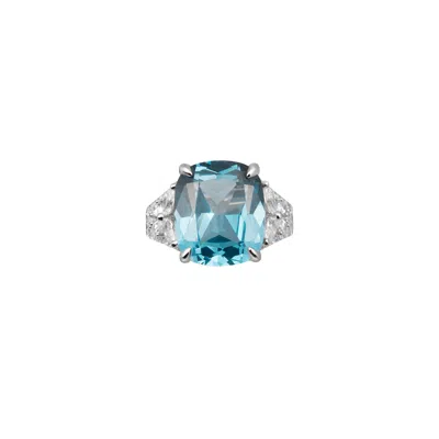 Artē Madrid Women's Gemma Cathedral Ring - London Blue