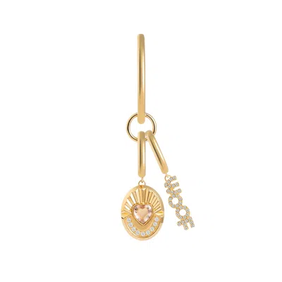 Artē Madrid Women's Gold Pet It On Amulet Charm Set - Oval Tag + Woof