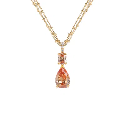 Artē Madrid Women's Orange Classy Clippy Before Sunrise Pendant