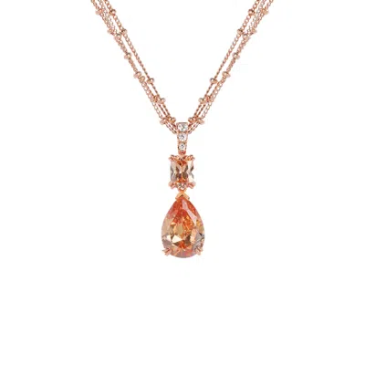 Artē Madrid Women's Orange Classy Clippy Before Sunset Pendant