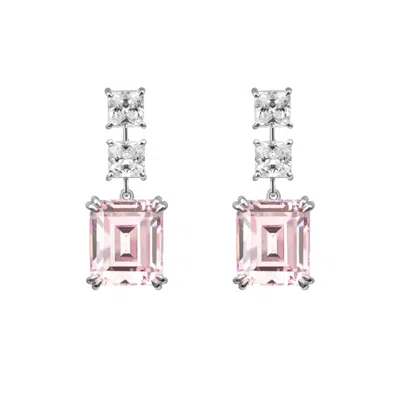Artē Madrid Women's Pink Gemma Drop Earrings In Metallic