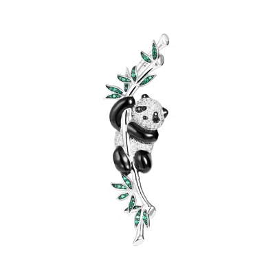 Artē Madrid Women's Puffy Panda Brooch