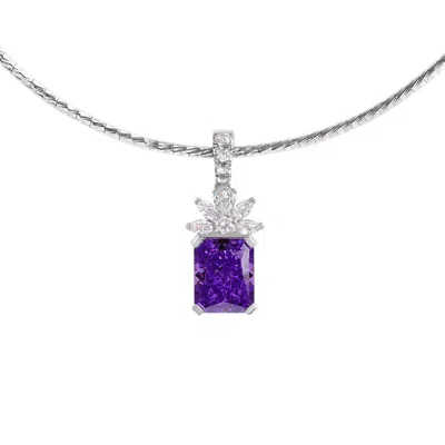 Artē Madrid Women's Purple Classy Clippy The Great Gatsby Pendant