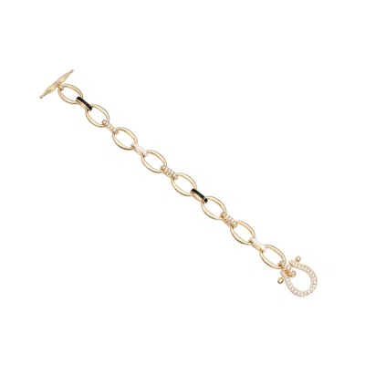 Artē Madrid Women's Seaside Treasures Herradura Toggle Bracelet - Yellow Gold
