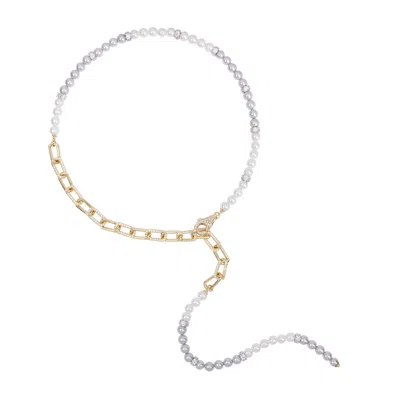 Artē Madrid Women's Seaside Treasures Serenade White Pearl Necklace