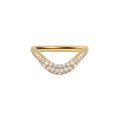 Artē Madrid Women's Sierra Pavé Contour Nesting Ring - Gold