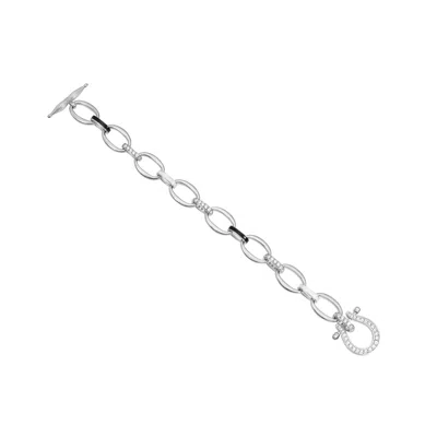 Artē Madrid Women's Silver Seaside Treasures Herradura Toggle Bracelet - White Gold