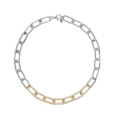 Artē Madrid Women's Toggle Chunky Link Necklace - Gold