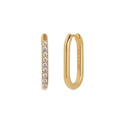 Artē Madrid Women's Toggle Convertible Hoop Earrings - Gold