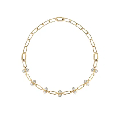 Artē Madrid Women's Toggle Kaleidoscopic Link Necklace & Bracelet - White