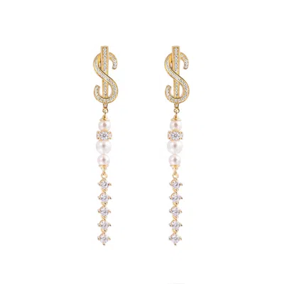 Artē Madrid Women's White Seaside Treasures Emoji Pearl Dangle Earrings - $
