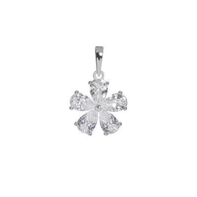 Artē Madrid Women's White Simple Floral Pendant