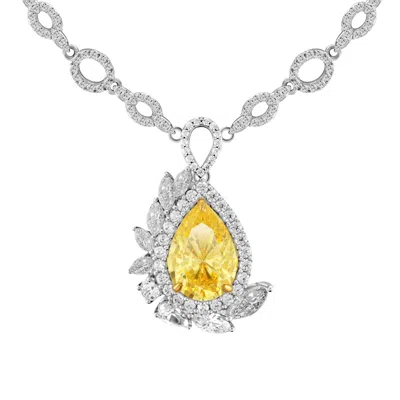 Artē Madrid Women's Yellow Casa Real Imperial Statement Necklace