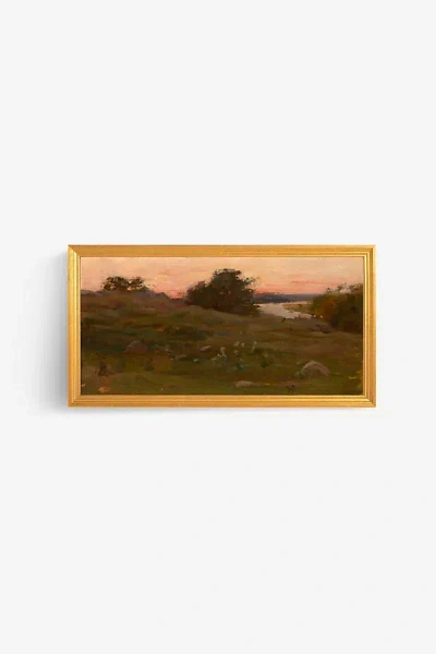 Art Patron Landscape N. D. Wall Art In Gold