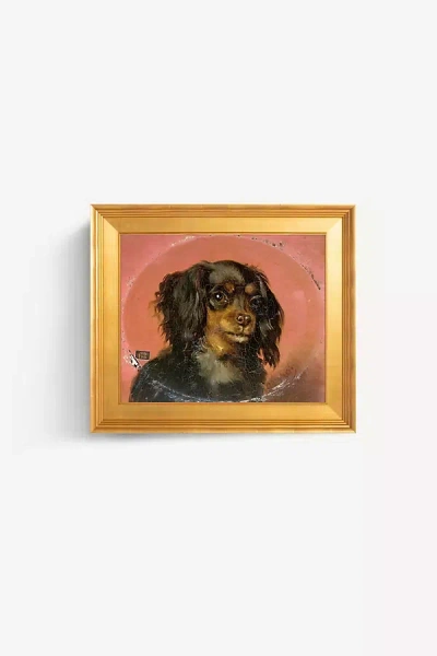 Art Patron Little Dog Wall Art In Gold