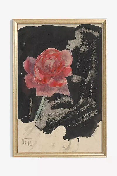 Art Patron Red Rose Wall Art