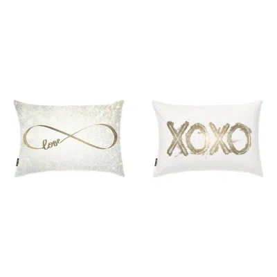 Art Remedy 2 Piece Message Lumbar Pillow