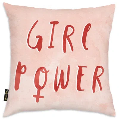 Art Remedy Accent Pillows Girl Power Throw Pillow