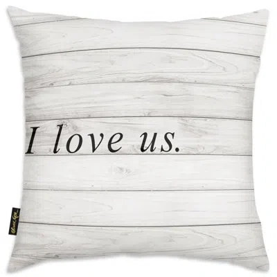 Art Remedy Accent Pillows I Love Us Square Throw Pillow
