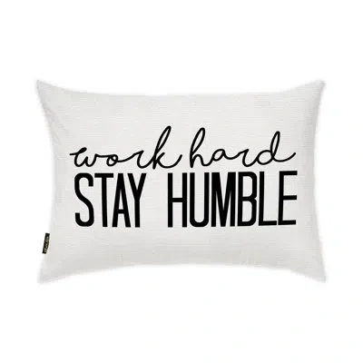 Art Remedy Accent Pillows Stay Humble Lumbar Pillow