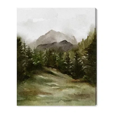 Art Remedy "april Woodland" Giclee Nature And Landscape Canvas Art In Green