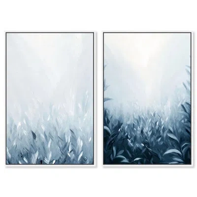 Art Remedy Astral Horizon Set Canvas Set Of 2 Luxe Abstract Sets By  In Wrapped Canvas